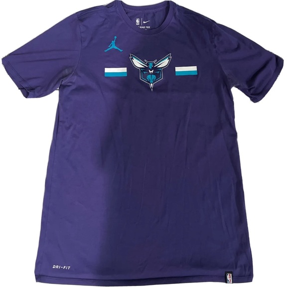 Jordan Other - Men’s NBA Charlotte Hornets Basketball Purple Jordan T-Shirt (Size: Large Tall)
